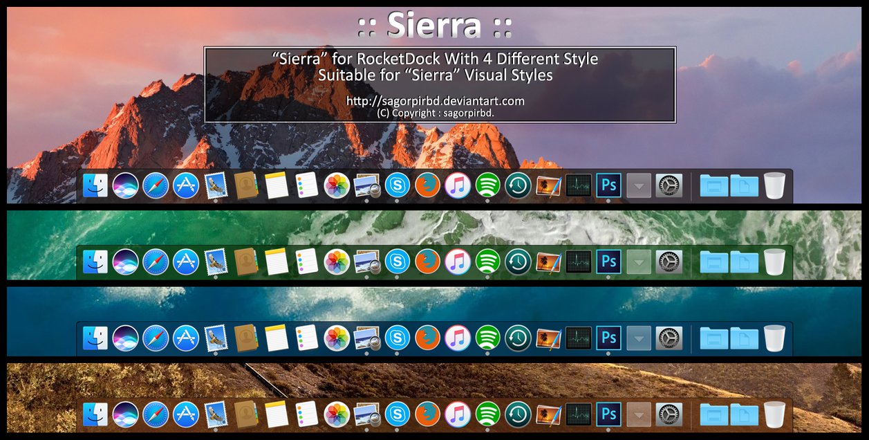 Mac Os Sierra Icons For Rocket Dock
